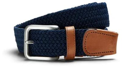 Produktbild von JACK & JONES Elastischer Stoff Flecht Gürtel Stretch Belt ohne Löcher JACSPRING |