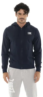 Zdjęcie produktu dla Męska bluza z kapturem i zamkiem błyskawicznym, nieszczotkowana, Leone Sporty