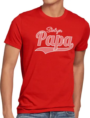 Produktbild von style3 Stolzer Papa Herren T-Shirt Vater Dad Spruchshirt Funshirt