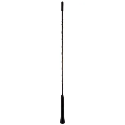Image de Alu Auto Design 16V noir Antenne à tige courte Antenne de toit 400mm universelle