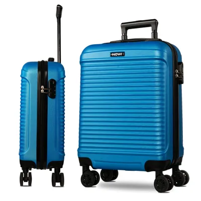 Produktbild von Karl Noss Lederwaren GmbH & Co. KG Las Palmas Hartschalen Kabinenkoffer ABS, 55x40x20cm, 34L, 2,7kg, leicht, blau, Ryanair Handgepäck
