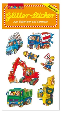 Produktbild von Glitter-Sticker Baustelle