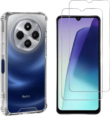 A clear product shot of a phone case and two screen protectors.