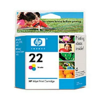 Produktbild von Original Tintenpatrone HP 22 (C9352AE) Dreifarbig Gelb Türkis Magenta Ja
