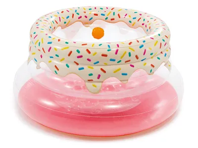 Image de Parc gonflable coloré pour enfants 127 x 61 cm Intex 48476 rose