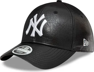 Produktbild von New Era Women 9FORTY Kunstleder PolyurethanCap New York Yankees black