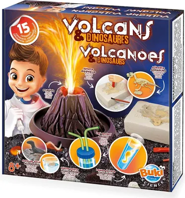 Produktbild von Buki Vulkane und Dinosaurier Lernspielzeug Experimentierset fr Kinder