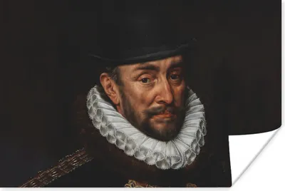 Produktbild von MuchoWow® Poster Wilhelm von Oranien - Adriaen Thomasz 180x120 cm - Fotoplakat