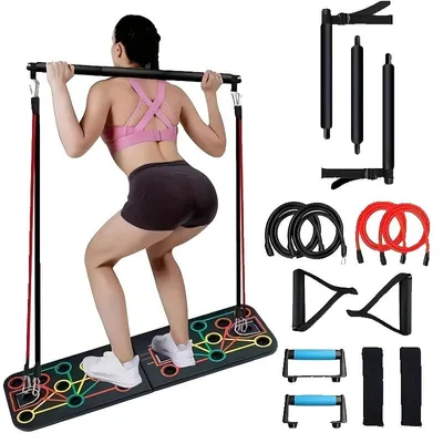 Obrázok produktu pre Doska na kliky, 60 x 40 cm, nosnosť do 113 kg, viacfarebná, na posilňovanie, vrátane návodu na cvičenie