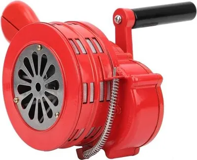 Produktbild von Handbetriebene Luftschutzsirene - 120 dB - drehbar - manuell - für Zuhause - Hotel - Tankstelle - Küstenwache - Feueralarm.
