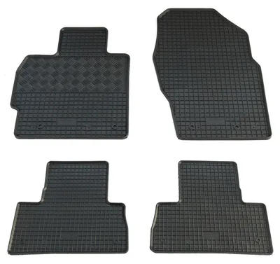 Gummifußmatten Set für Mazda CX-7 (10/2009-2012, nur Diesel), 4-teilig, schwarz
