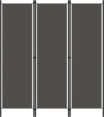 Produktbild von 3-tlg. Raumteiler Anthrazit 150x180 cm