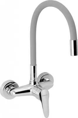 Zdjęcie produktu dla Bateria zlewozmywakowa z elastycznym ramieniem Titania Iris New chrom 94480,0S