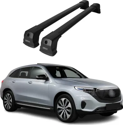 Produktbild von Dachträger Grundtäger für Mercedes EQC N293 2019-2023 75kg Alu Schwarz 2 tlg