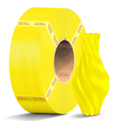PETG Filament 1,75 mm, 1 kg, gelb, ohne Spule