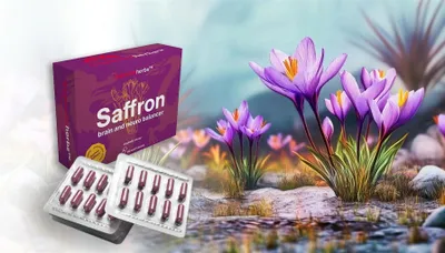 Productafbeelding van Superionherbs Saffraan, hersen- en neuro-balancer, 60 tabletten