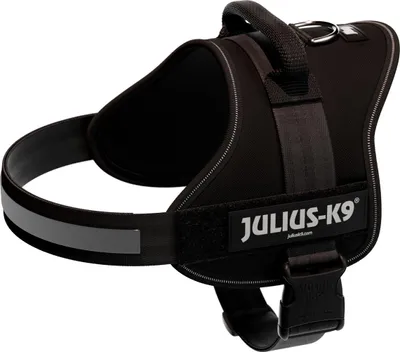 Produktbild von Julius-K9 Powerharness, Hund, Westengeschirr, M, Schwarz, Polyester, Einfarbig