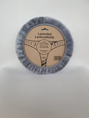 Produktbild von Lammfell-Lenkradbezug silber