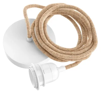 Image de Bazar Bizar Raccord de câble en coton de couleur marron 250 x 4 x 4 cm