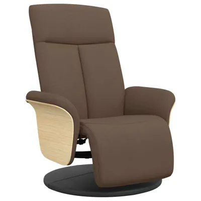 Produktbild von vidaXL Relaxsessel mit Fußteil Braun Stoff