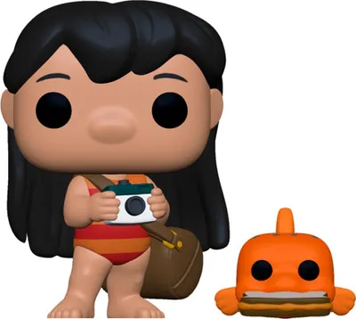 Produktbild von Funko POP! Disney: Lilo & Stitch - Lilo mit Pudge #1045 - Vinyl-Sammelfigur
