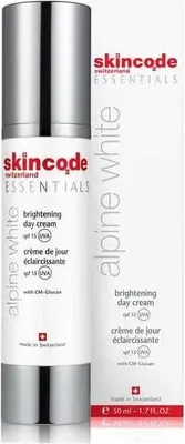 Produktbild von Skincode Essentials Brightening Day Cream SPF15, Tagescreme, Frauen, Universal, Gesicht, Hals/Nacken, Aufhellend, Heilung, Feuchtigkeitsspendend, Beruhigend, 50 ml