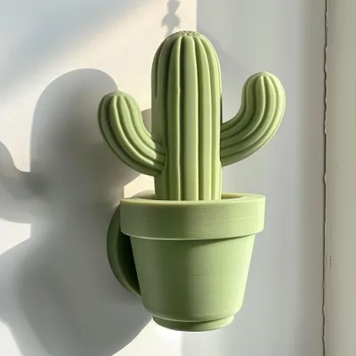 3D-gedruckte Kaktus-Wanddekoration – Decords, Produktansicht 1