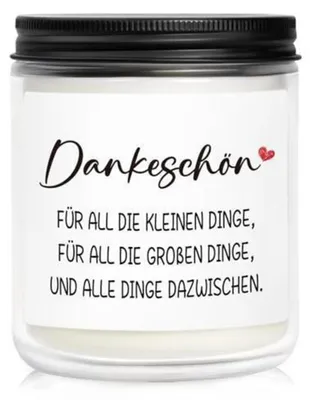 Produktbild von Duftkerze im Glas Lavendel 200g 35h Brenndauer Sojawachs Geschenkidee