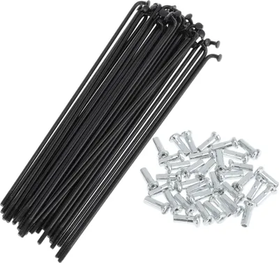 Produktbild von 36 Set 14G Fahrradspeichen 130mm Fahrradrad Speichen Kohlenstoffstahl Schwarz