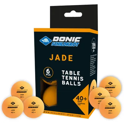 Obrázek produktu pro DONIC SCHILDKRÖT618378 DONIC SCHILDKRÖT Tischtennisball "Jade", 6er Box, orange