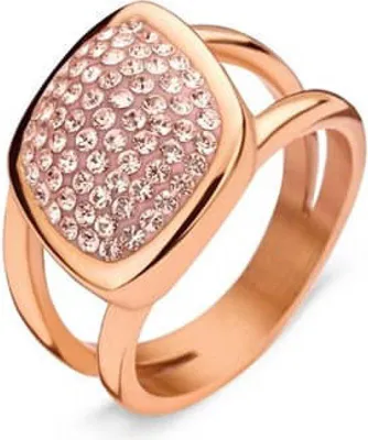 Immagine prodotto di Anello Victoria con pietra rosa color oro rosa