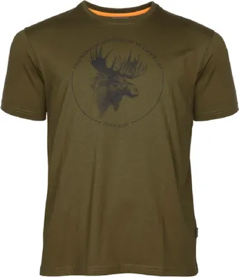 Produktbild von Pinewood 5450 Elch T-Shirt H.Olive (713) XXXL