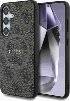 Obrázek produktu pro Pouzdro na mobilní telefon Galaxy S25 Plus Guess z umělé kůže hnědé s logem MagSafe