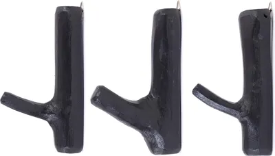 Obrázek produktu pro 3x GARDEROBENHAKEN LIMB | 15cm(H) věšák, nástěnný háček z větví