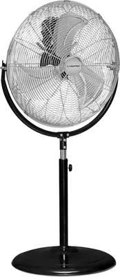 Produktbild von TROTEC Standventilator TVM 18 S | 100 Watt Leistung | Durchmesser 43 cm | 3 Geschwindigkeitsstufen | Chrom-Design | inkl. Tragegriff
