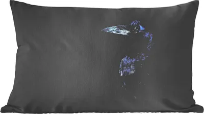 Produktbild von MuchoWow® Zierkissen Sofakissen Wohnzimmer Dekokissen 50x30 cm Vogel - Tiere - Schwarz - Wohnzimmerdekoration - Polster mit Photo
