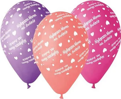 Produktbild von Premium Luftballons Beste Mama pastell 12 5 Stk