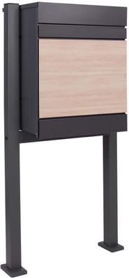 Paketbriefkasten Paketbox Holzdekor Paketkasten Standbriefkasten mit Standfüßen