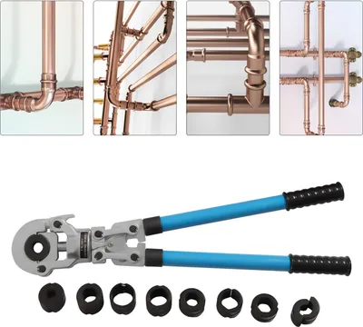 Produktbild von Krimpovací kleště V-kontura 12-32mm Krimpovací kleště na trubky Ruční krimpovací kleště Sada nářadí Krimpovací kování Krimpovací kleště 360°