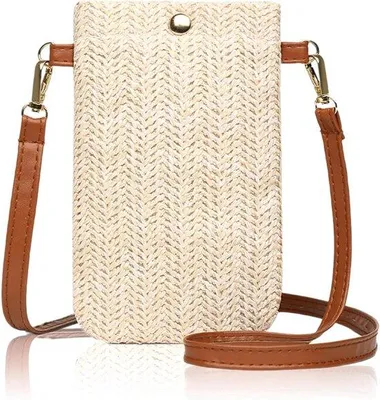 Immagine prodotto di Piccola borsa a tracolla con cinturino e porta-cellulare, nera