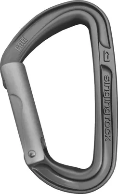 Alukarabiner Colt von Singing Rock; grau; für Klettern geeignet.