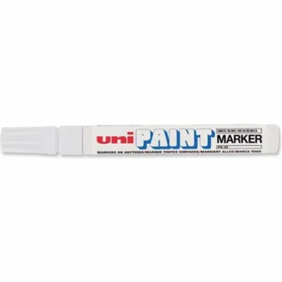 Produktbild von Uni-Ball Paint PX-20, Weiß, Mehrfarbig, 1 Farben, Fein / Mittel, Rundspitze, Rund