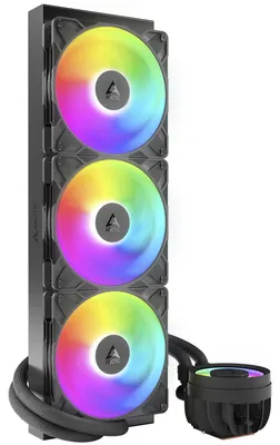 Zdjęcie produktu dla ARCTIC Liquid Freezer III Pro 420 A-RGB, Chłodnica cieczy all-in-one, 14 cm, 400 RPM, 2500 RPM, 186 m³/h, Czarny