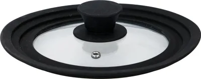 Zdjęcie produktu dla pokrywka do patelni alpina z silikonową obręczą - 16/ 18/ 20 CM - szkło