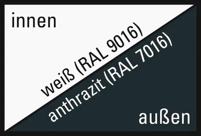 Produktbild von ARON Basic+ Kunststofffenster Festelement 195x75 cm RAL 7016 anthrazitgrau (Förderfähig)