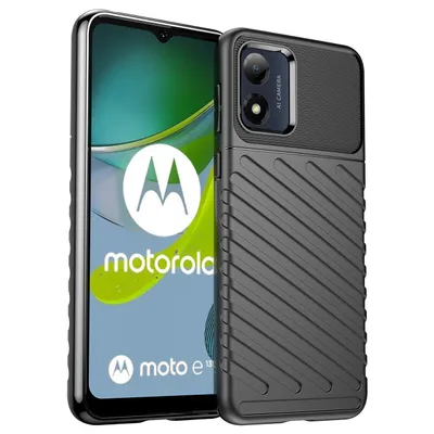 Produktbild von Robuste Thunder Hülle für Motorola Moto E13 - Schwarz KP26322