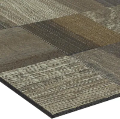 Produktbild von Metall Mosaikfliese Selbstklebend Holzoptik Skypia Braun Beige