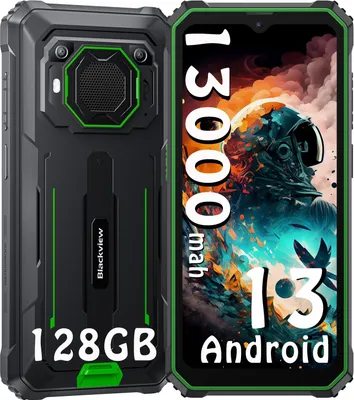 Produktbild von Blackview BV6200Pro Green Rugged Smartphone, Outdoorhandy mit 8 GB RAM und 128 GB Speicher