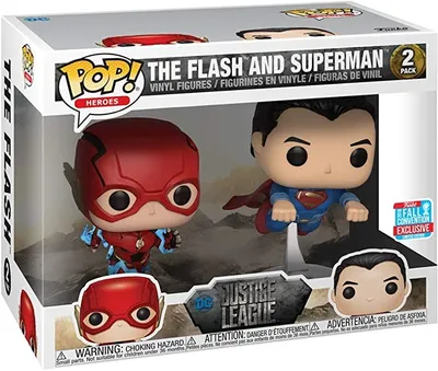 Produktbild von The Flash And Superman - Justice League   2018 Fall Convention Exclusive Limited Edition - Funko Pop! - Vinyl Figur