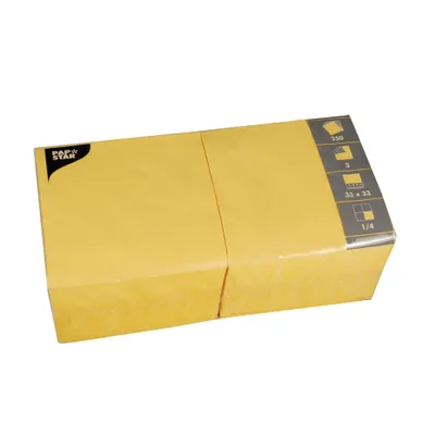 Obrázok produktu pre Papstar 12485, Žltá, Hodvábny papier, Jednofarebné, 46 g/m², 330 mm, 330 mm
